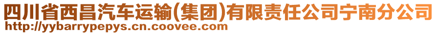 四川省西昌汽車運輸(集團(tuán))有限責(zé)任公司寧南分公司