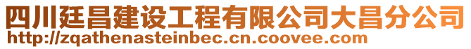 四川廷昌建設(shè)工程有限公司大昌分公司