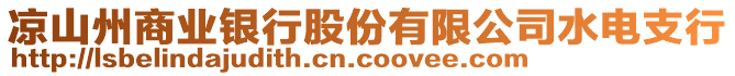 涼山州商業(yè)銀行股份有限公司水電支行