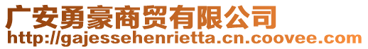 廣安勇豪商貿有限公司