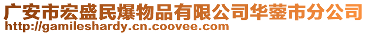 廣安市宏盛民爆物品有限公司華鎣市分公司