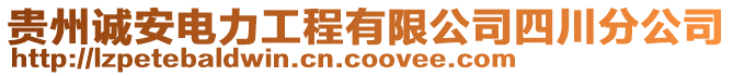 貴州誠安電力工程有限公司四川分公司