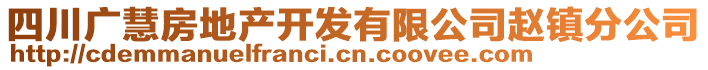 四川廣慧房地產(chǎn)開(kāi)發(fā)有限公司趙鎮(zhèn)分公司