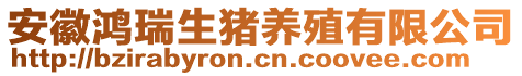 安徽鴻瑞生豬養(yǎng)殖有限公司