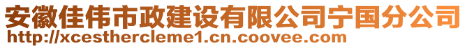 安徽佳偉市政建設有限公司寧國分公司