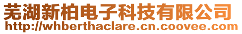 蕪湖新柏電子科技有限公司