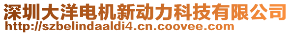 深圳大洋電機(jī)新動力科技有限公司