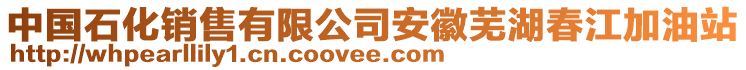 中國(guó)石化銷(xiāo)售有限公司安徽蕪湖春江加油站