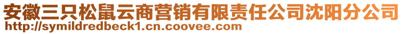安徽三只松鼠云商營(yíng)銷有限責(zé)任公司沈陽(yáng)分公司