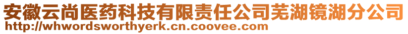 安徽云尚醫(yī)藥科技有限責(zé)任公司蕪湖鏡湖分公司