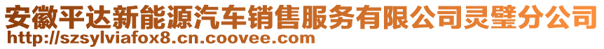 安徽平達新能源汽車銷售服務有限公司靈璧分公司