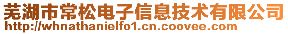 蕪湖市常松電子信息技術有限公司