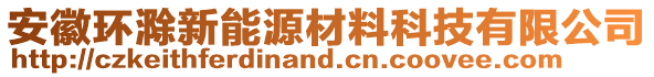 安徽環(huán)滁新能源材料科技有限公司