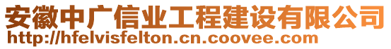 安徽中廣信業(yè)工程建設(shè)有限公司