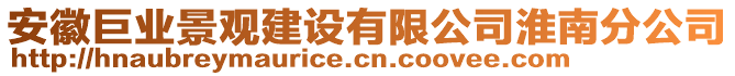 安徽巨業(yè)景觀建設(shè)有限公司淮南分公司