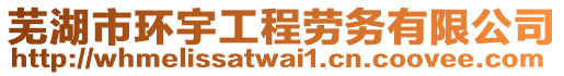 蕪湖市環(huán)宇工程勞務(wù)有限公司