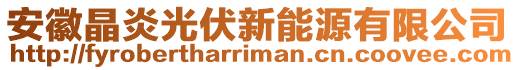 安徽晶炎光伏新能源有限公司