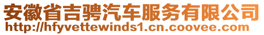 安徽省吉騁汽車服務(wù)有限公司