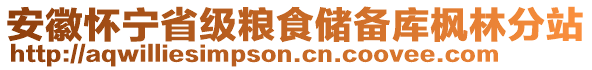 安徽懷寧省級(jí)糧食儲(chǔ)備庫(kù)楓林分站