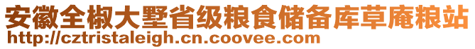 安徽全椒大墅省級(jí)糧食儲(chǔ)備庫(kù)草庵糧站