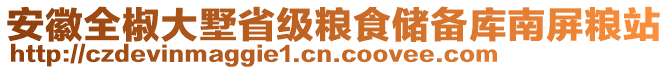 安徽全椒大墅省級糧食儲備庫南屏糧站