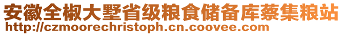 安徽全椒大墅省級(jí)糧食儲(chǔ)備庫蔡集糧站