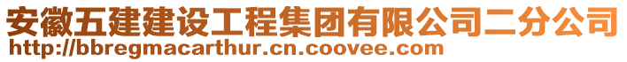 安徽五建建設(shè)工程集團(tuán)有限公司二分公司