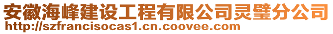 安徽海峰建設(shè)工程有限公司靈璧分公司