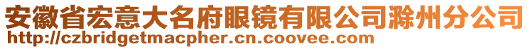 安徽省宏意大名府眼鏡有限公司滁州分公司