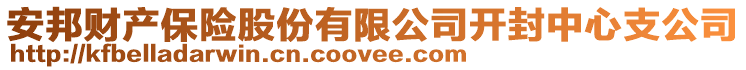 安邦財產保險股份有限公司開封中心支公司