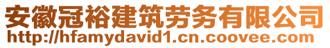 安徽冠裕建筑勞務(wù)有限公司