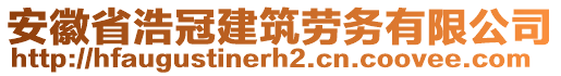 安徽省浩冠建筑劳务有限公司