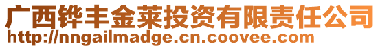 廣西鏵豐金萊投資有限責任公司