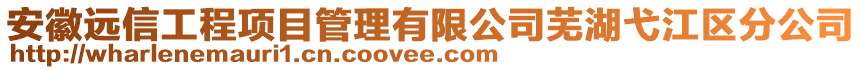 安徽远信工程项目管理有限公司芜湖弋江区分公司