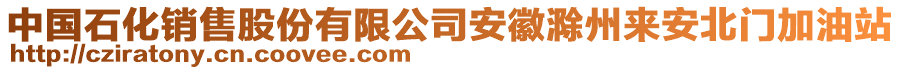 中國石化銷售股份有限公司安徽滁州來安北門加油站