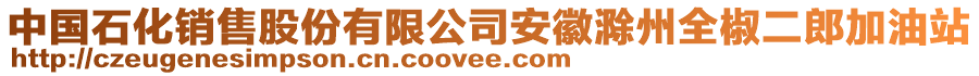 中國石化銷售股份有限公司安徽滁州全椒二郎加油站