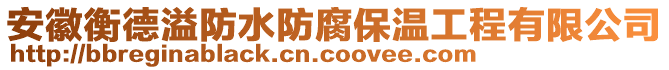 安徽衡德溢防水防腐保溫工程有限公司