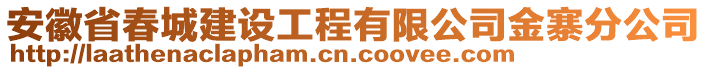 安徽省春城建設工程有限公司金寨分公司