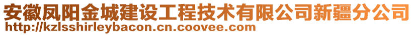 安徽鳳陽金城建設(shè)工程技術(shù)有限公司新疆分公司