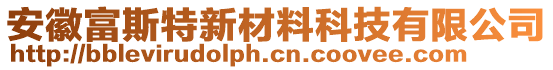 安徽富斯特新材料科技有限公司