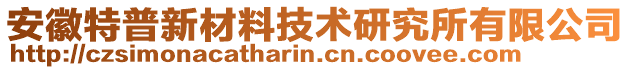 安徽特普新材料技術(shù)研究所有限公司