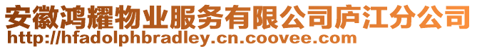 安徽鴻耀物業(yè)服務(wù)有限公司廬江分公司