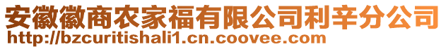 安徽徽商農(nóng)家福有限公司利辛分公司