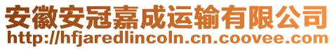 安徽安冠嘉成運(yùn)輸有限公司