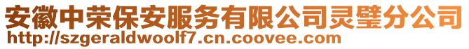 安徽中榮保安服務有限公司靈璧分公司