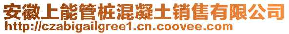 安徽上能管樁混凝土銷售有限公司