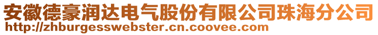 安徽德豪润达电气股份有限公司珠海分公司