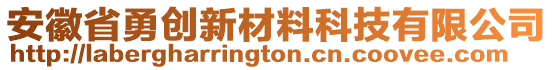 安徽省勇創(chuàng)新材料科技有限公司