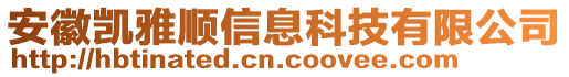 安徽凱雅順信息科技有限公司