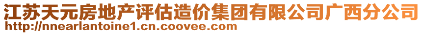 江蘇天元房地產評估造價集團有限公司廣西分公司